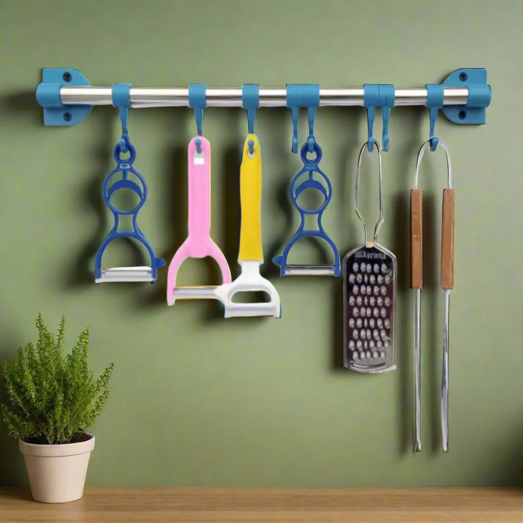 8 Hooks Kitchen Accessories Organizer
