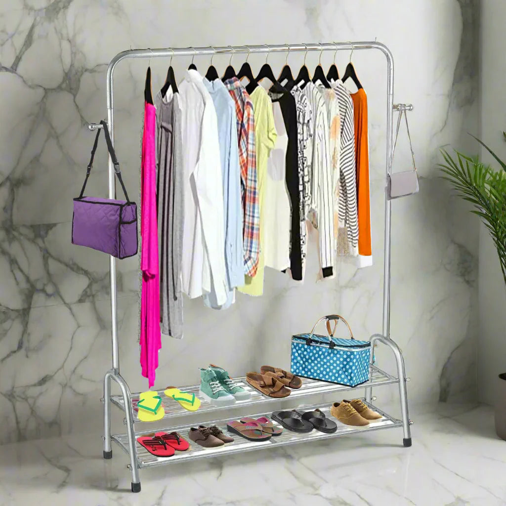 Cloth hanging stand/ Double Shoes Rack Stand