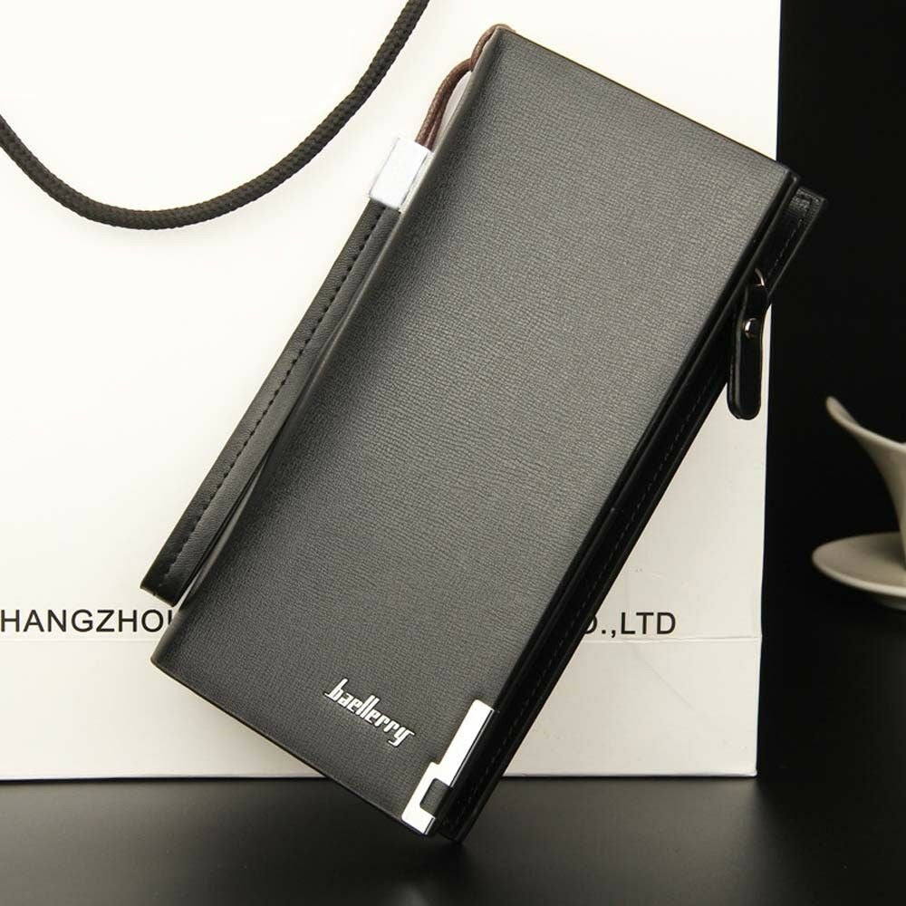 Imported Long Card Holder Wallet For Men / Women - Zipped Hand Clutch For Men / Women