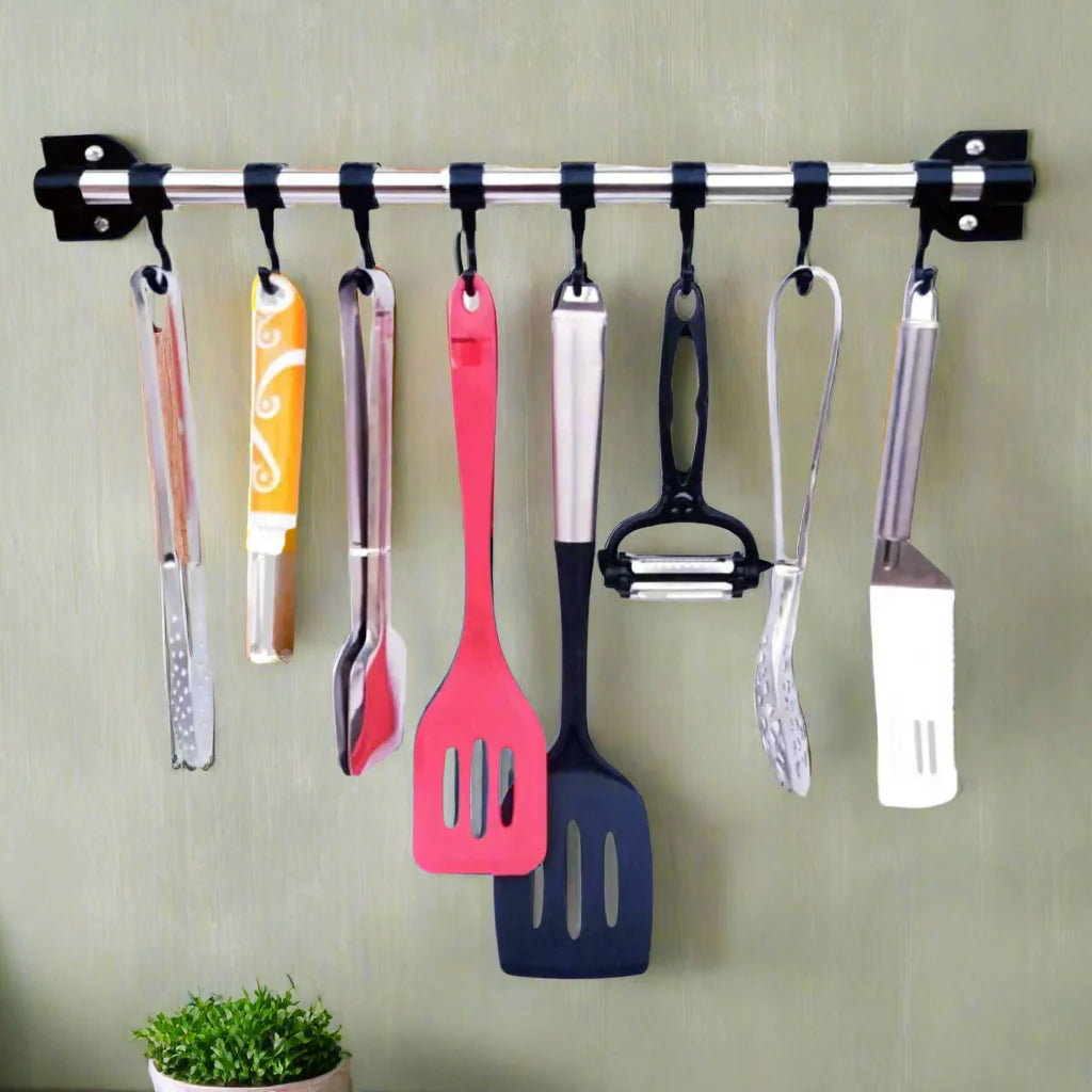 8 Hooks Kitchen Accessories Organizer