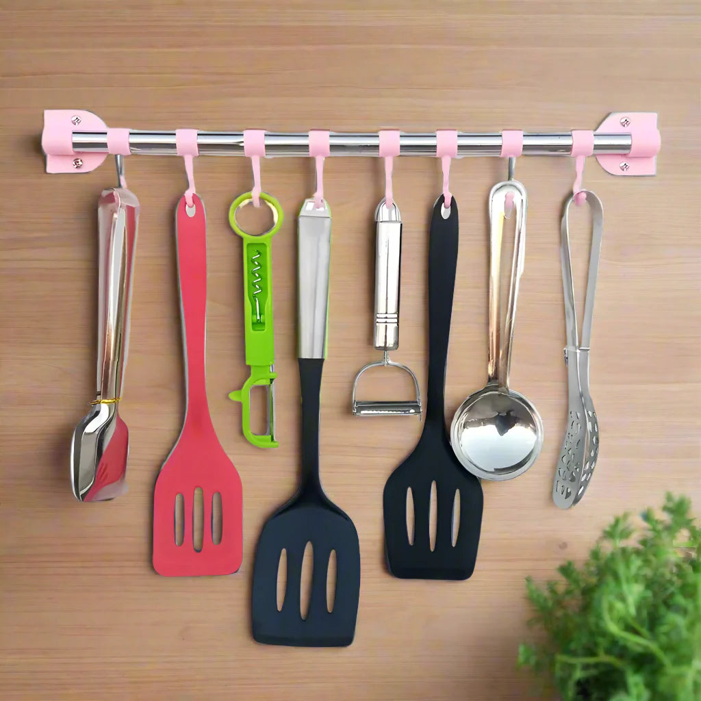 8 Hooks Kitchen Accessories Organizer