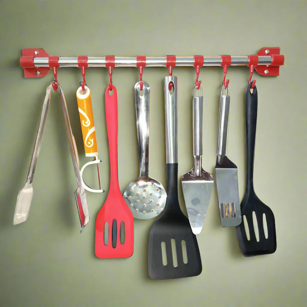 8 Hooks Kitchen Accessories Organizer