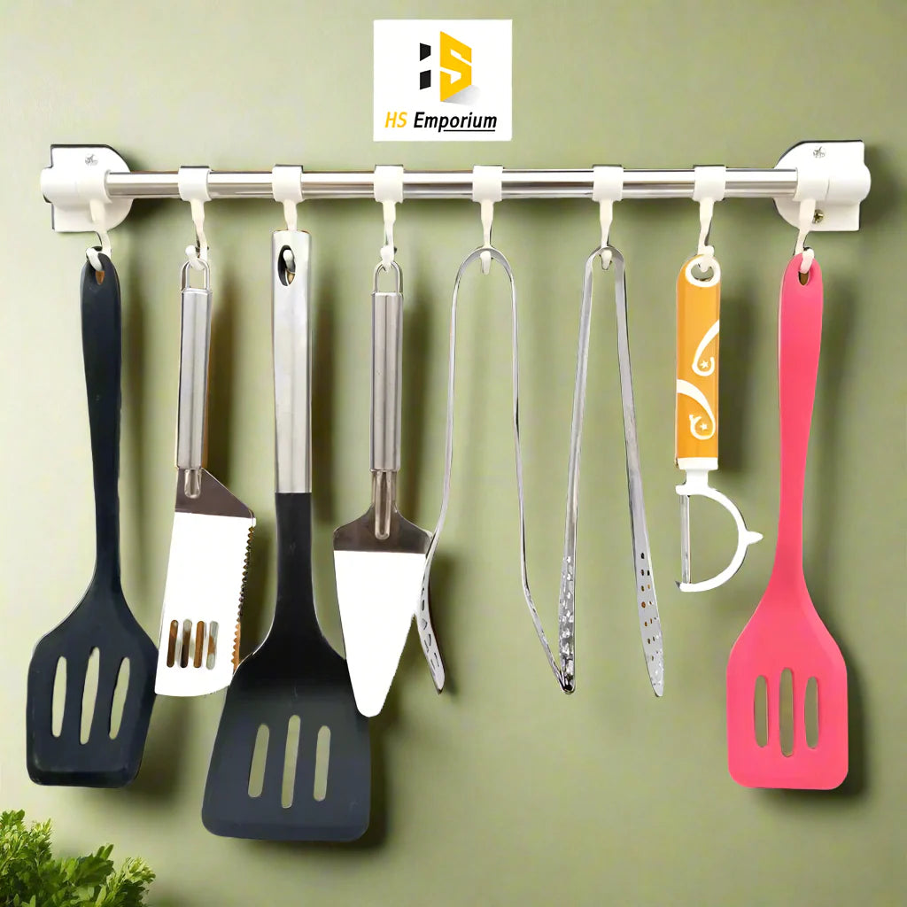 8 Hooks Kitchen Accessories Organizer