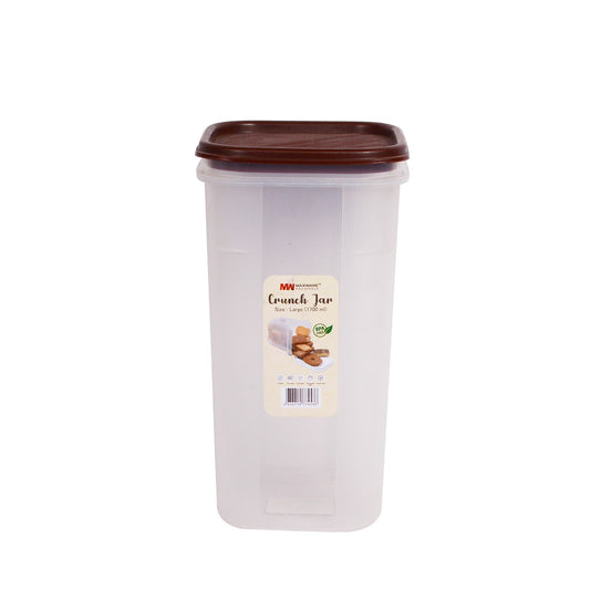 1700ml Crunch Storage Jar | BPA Free Food Storage Container | Kitchen Organizer Box | Plastic Airtight Snack & Grocery Container | Large Storage Jar