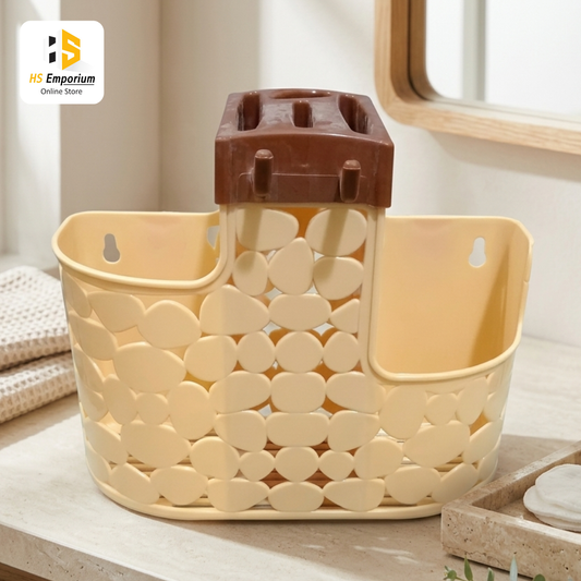 Plastic Cutlery Holder with Multiple Compartments | Spoon Fork Knife Organizer | Kitchen Utensil Storage Stand for Dining Table & Kitchen Counter
