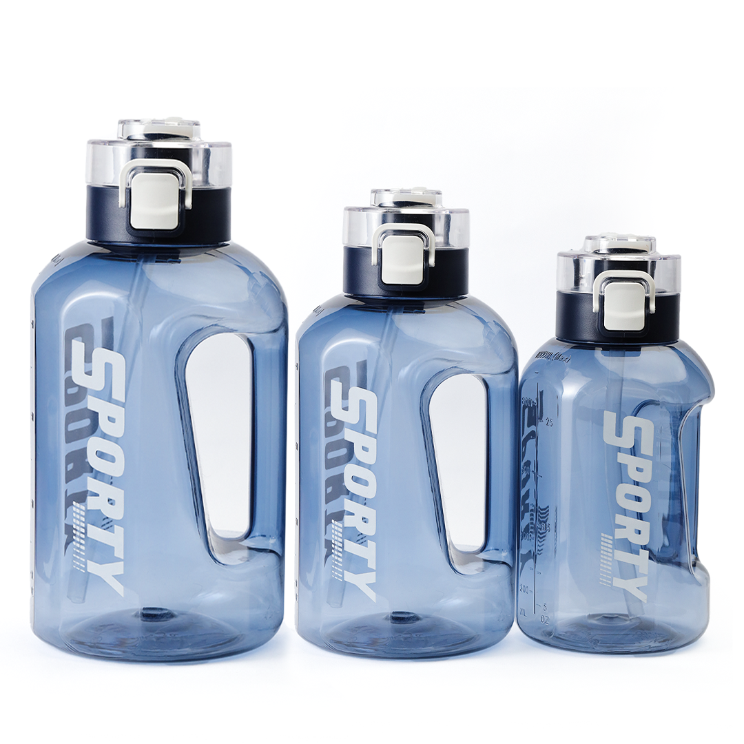 Sports Water Bottle with Straw | BPA Free Leak Proof Gym Water Bottle | Large Capacity Fitness Bottle for Gym, Office & Outdoor