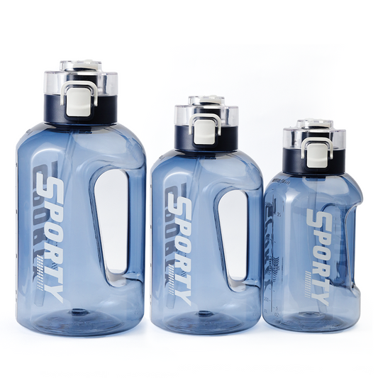 Sports Water Bottle with Straw | BPA Free Leak Proof Gym Water Bottle | Large Capacity Fitness Bottle for Gym, Office & Outdoor