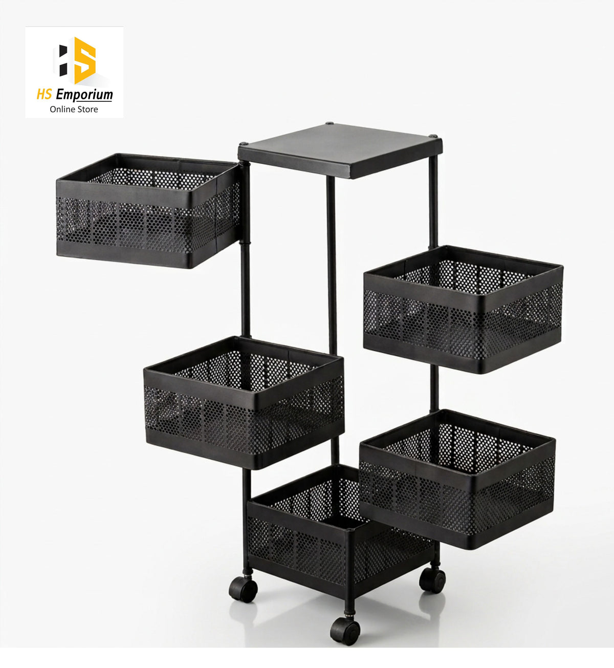 5 Tier Square Kitchen Storage Basket