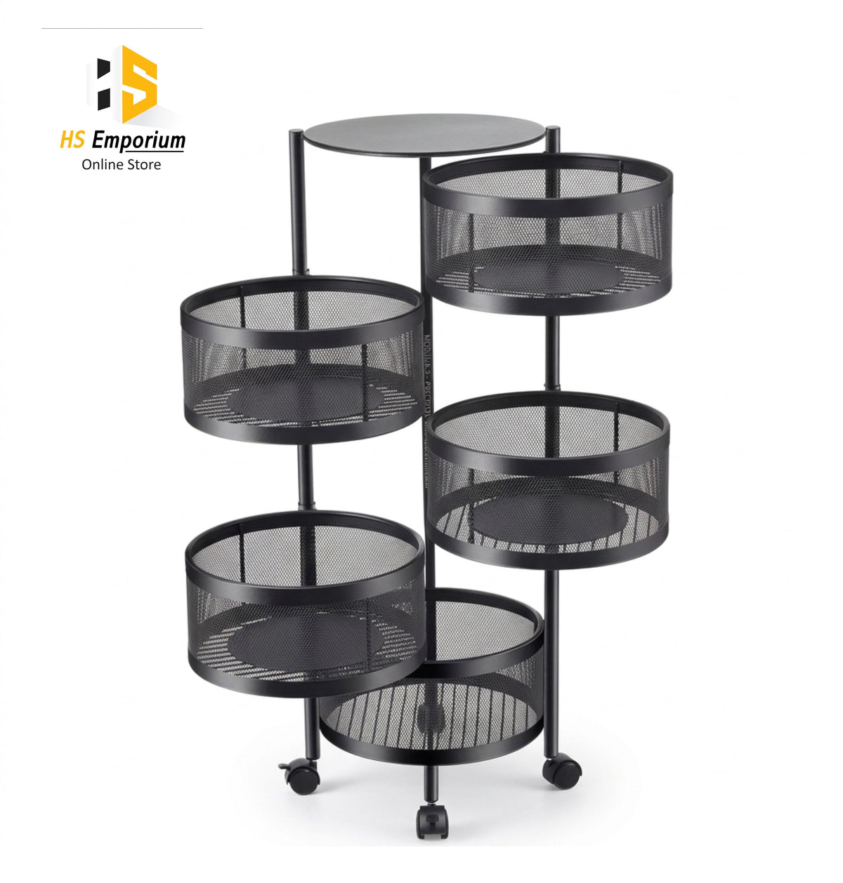 5 Tier Round Kitchen Storage Basket