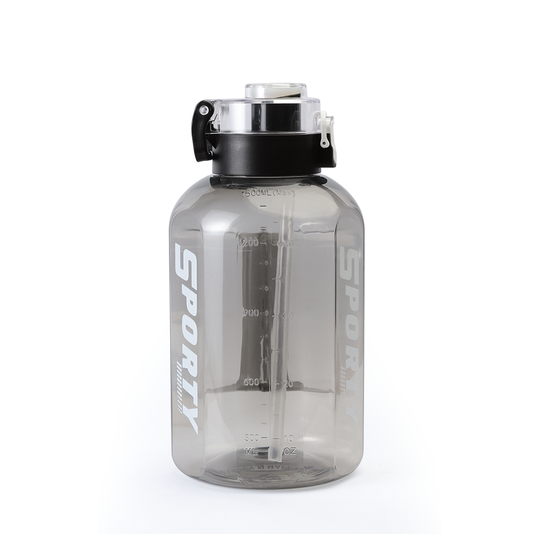Sports Water Bottle with Straw | BPA Free Leak Proof Gym Water Bottle | Large Capacity Fitness Bottle for Gym, Office & Outdoor