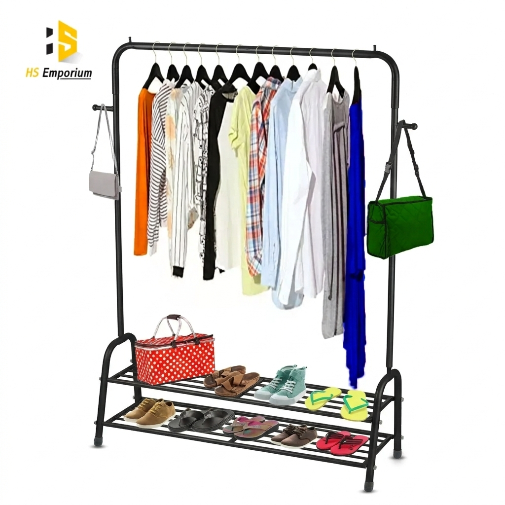 Cloth hanging stand/ Double Shoes Rack Stand