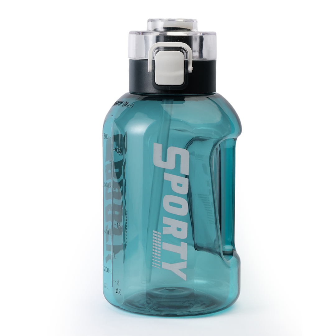 Sports Water Bottle with Straw | BPA Free Leak Proof Gym Water Bottle | Large Capacity Fitness Bottle for Gym, Office & Outdoor