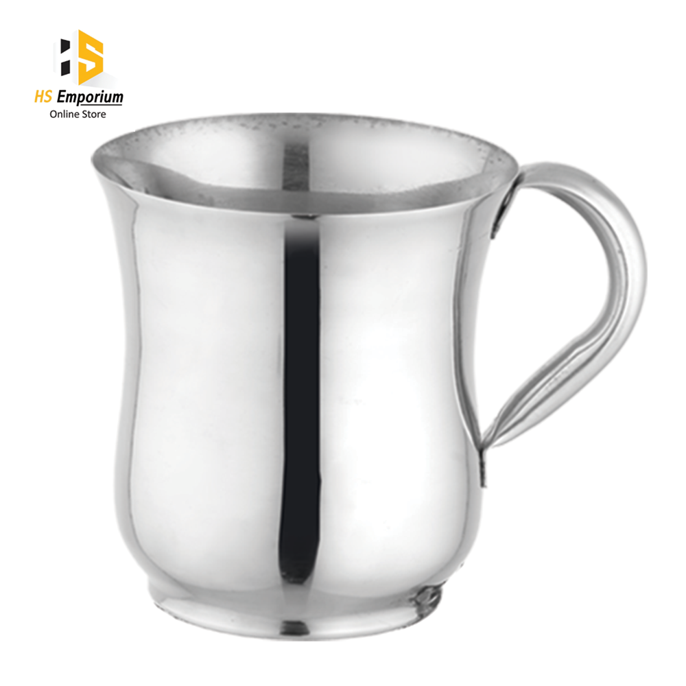 Stainless Steel Mug Pack of 6 Mug Set 250ml (Classic, Round & Curve) HS Emporium