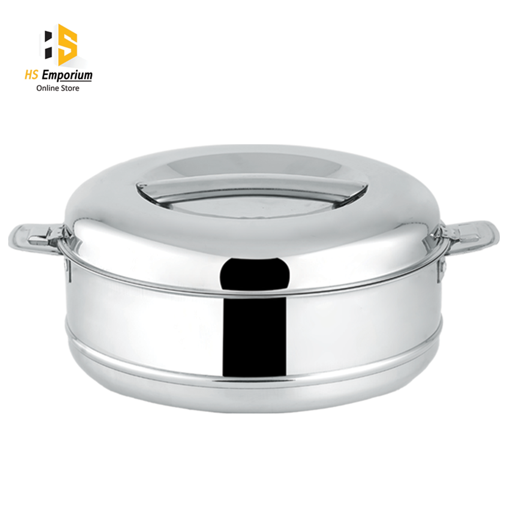 Stainless Steel Hot Pot 4 Pcs Set – Premium Food Warmer | Keeps Food Hot & Fresh for Hours | HS Emporium |