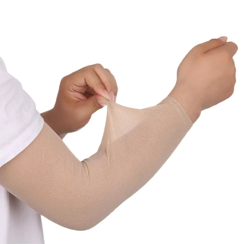 Pair Of Black Arm Sleeves With Skin Protection